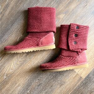 Knit UGG Button Boots